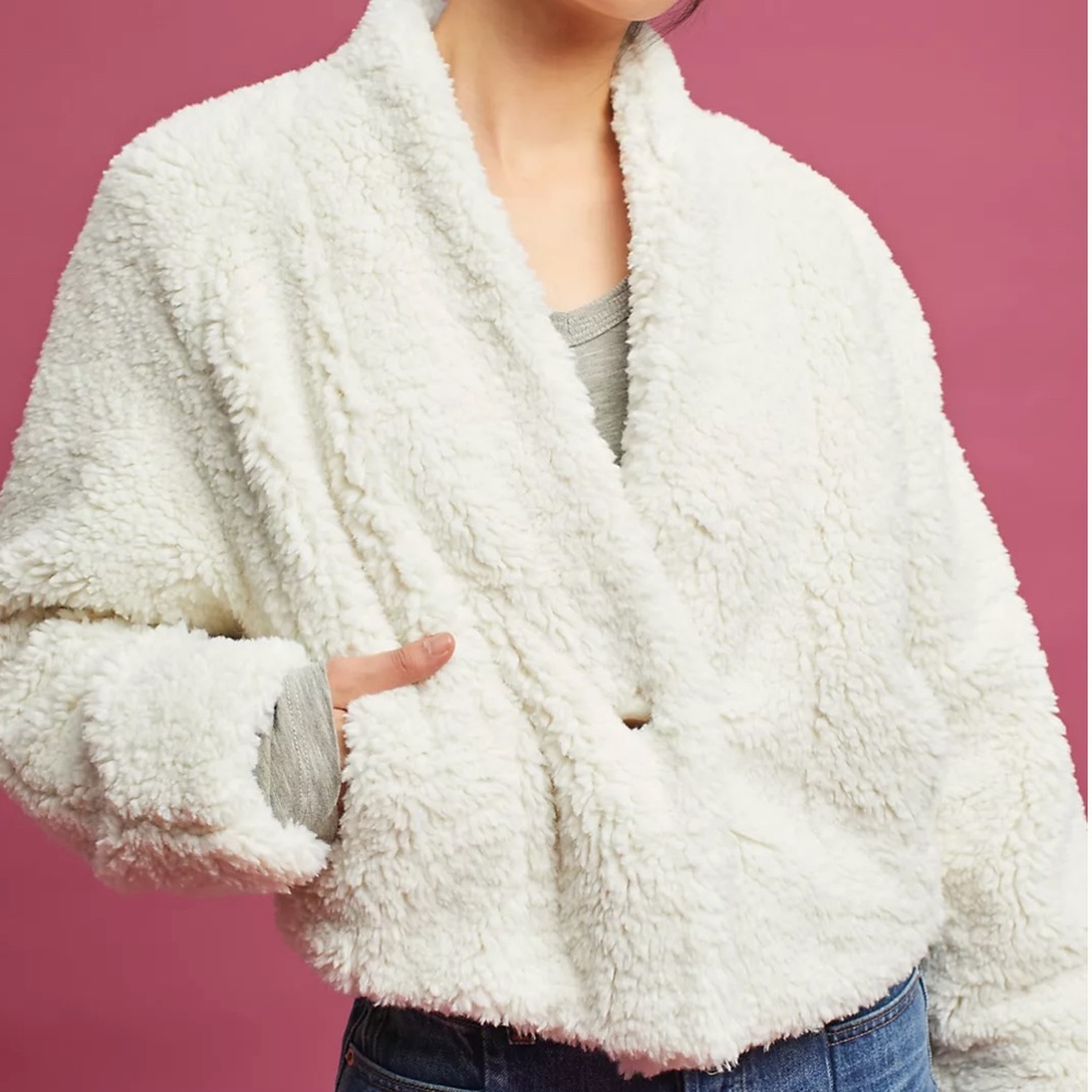 Stella Sherpa Jacket- Small, (by Hei Hei for Anthroplogie)